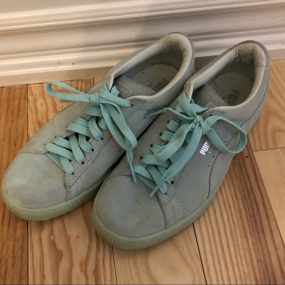 Light Blue Puma Sneakers - Picture 3 of 3